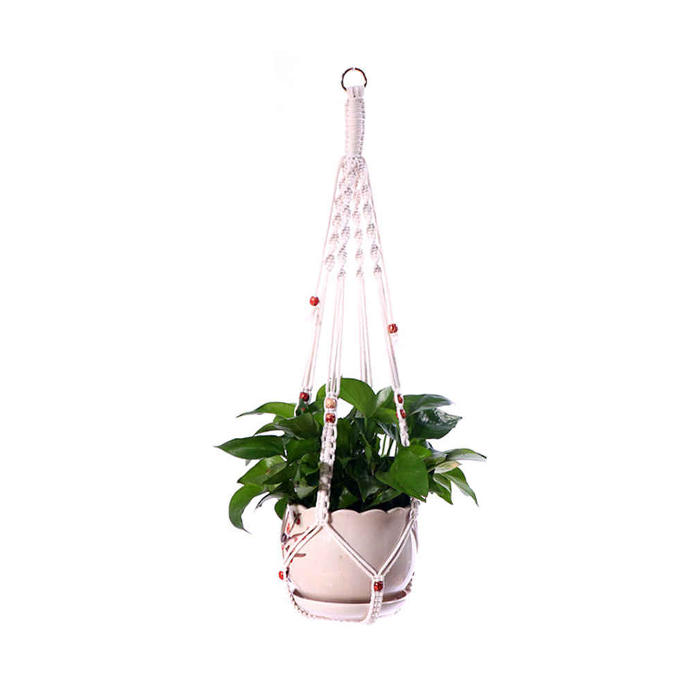 1pc Gewebtes Blumentopfnetz, Handgemachte Diy-pflanze, Hängender