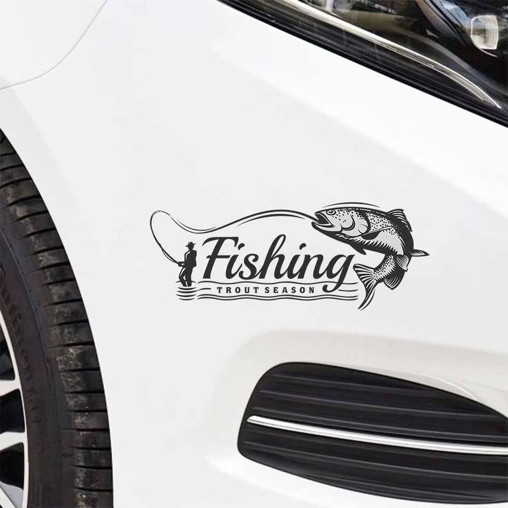 Go Fishing Stickers Car Stickers Creative Car Door Window - Temu United  Kingdom
