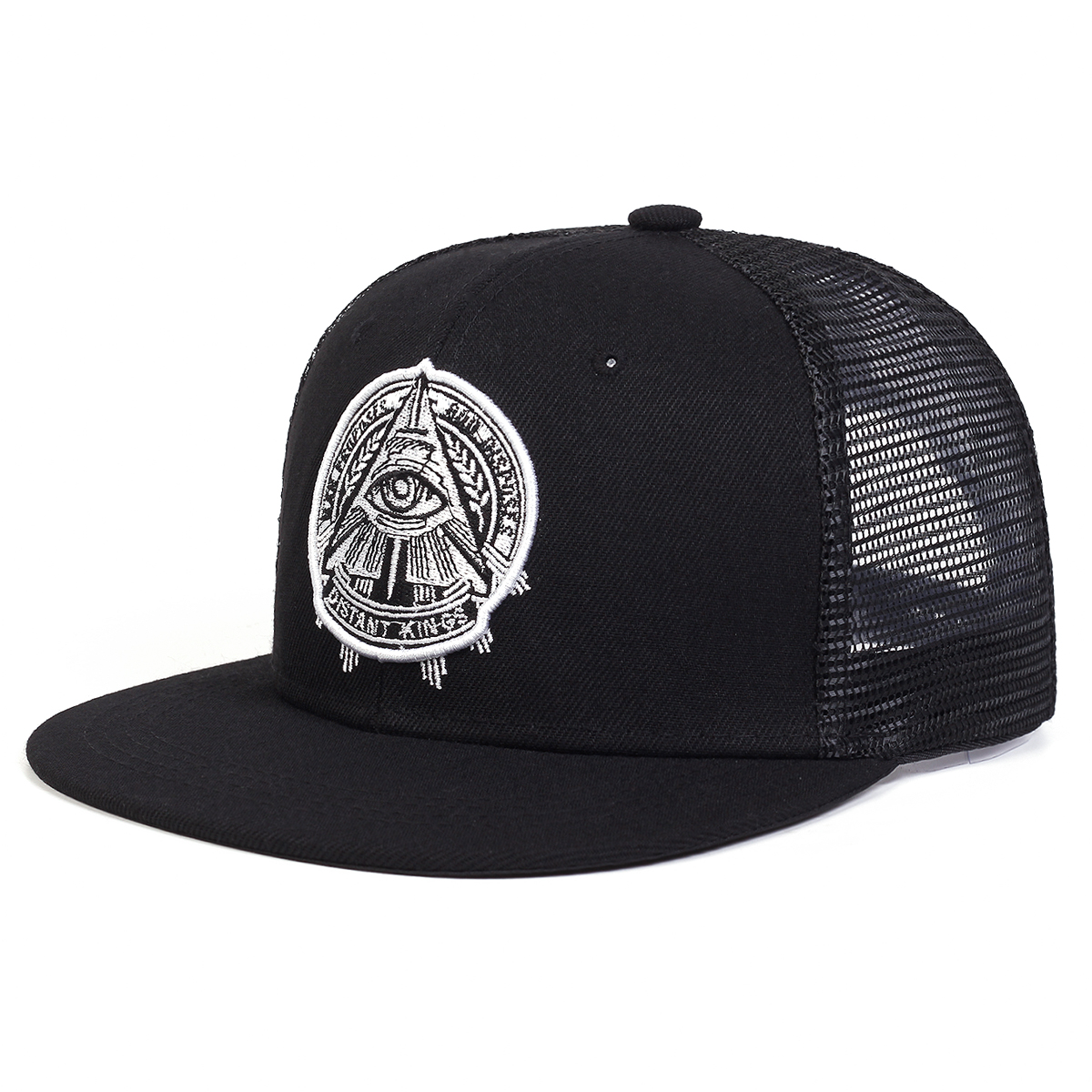 Gorra Plana De Lujo 3D Bordado Hip Hop Casual Para Hombre Sombrero