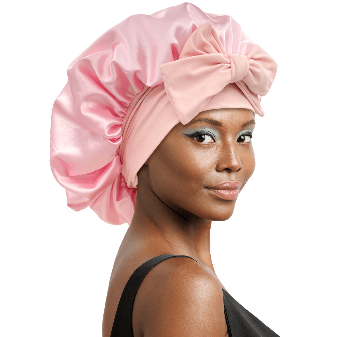 Satin Bonnet Silky Bonnet Hair Bonnet For Sleeping Large Bonnets With Tie  Band Hair Wrap With Adjustable Straps Hair Cap Night Sleep Caps For Women  Curly Braid Hair - Beauty & Personal