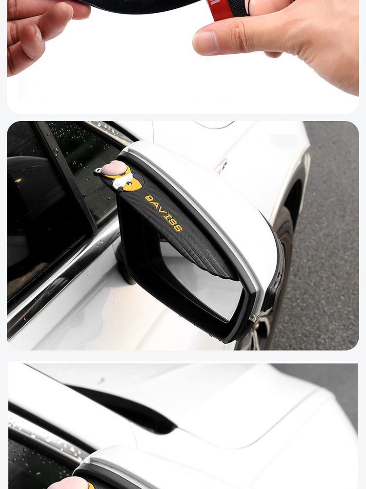 2 Stücke Auto Rückspiegel Schutz Regen Augenbraue Abdeckung