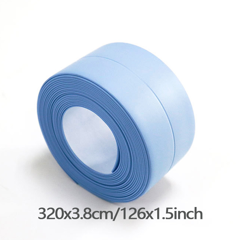 XINYIDAO Waterproof Tape Caulk Strip 1.5 in Wide PVC Waterproof  self-Adhesive Tape, Bathtub, Bathroom, Toilet, Kitchen and Sink Edge  Flooring, Seal