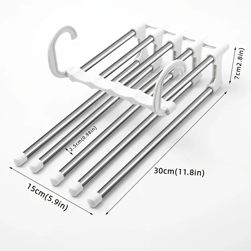Stainless Steel Clothes Hanger Multi-function Wardrobe Space