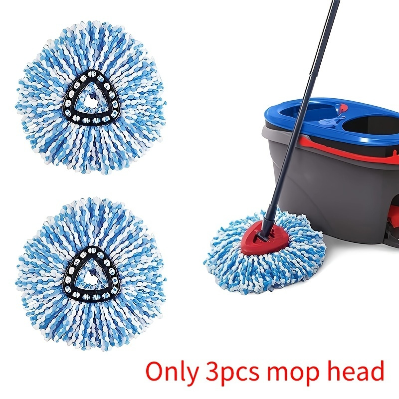 

3pcs Spin Mop Replacement Heads, Mop Refills Heads, Compatible With O Cedar Mop