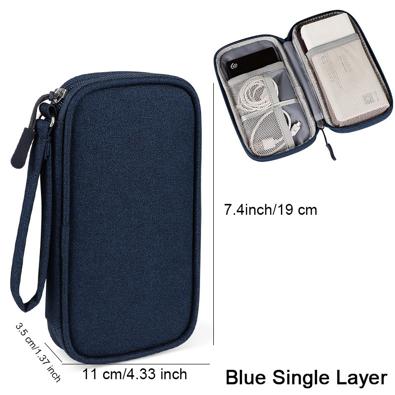 3 Layer Electronic Organizer, Travel Cable Organizer Bag Pouch, Electronic  Accessories Carry Case, Portable Waterproof All-in-one Storage Bag For  Cable, Cord, Charger, Phone, Hard Drive - Temu