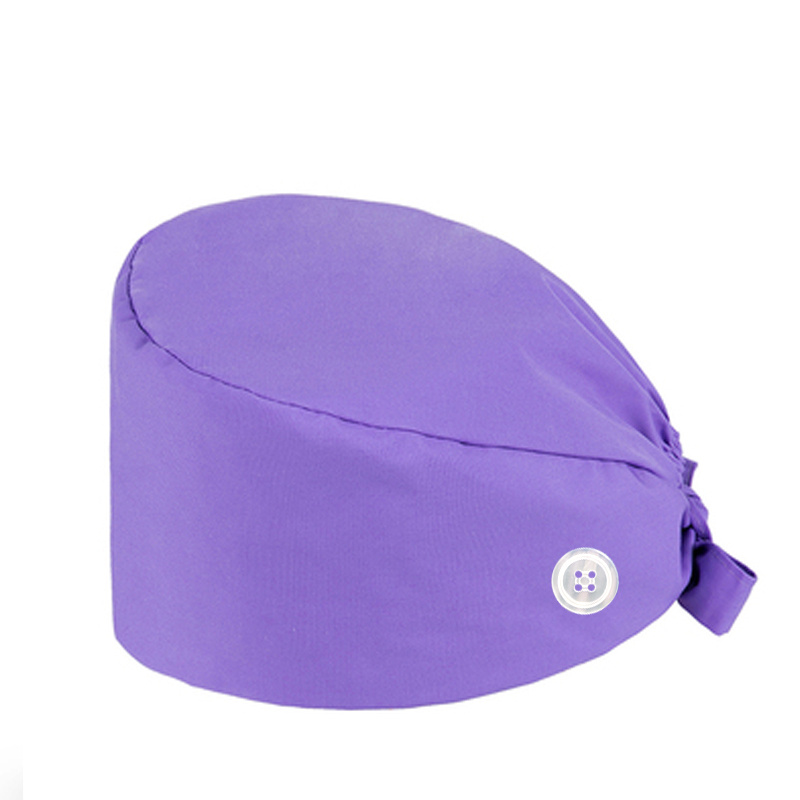 Adjustable Work Cap Nurse Cap Solid Scrub Caps Working Hats Men Women