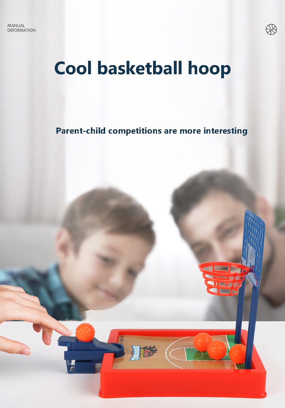 Sport 2 Player Game Mini Basketball Hoop Shooting Stand Toy Educational for  Children Finger Basketball Shooting Family Game Toy