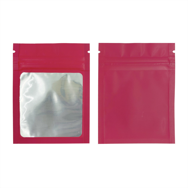 Matte Colors With Clear Window Frosted Small Reusable Bag - Temu