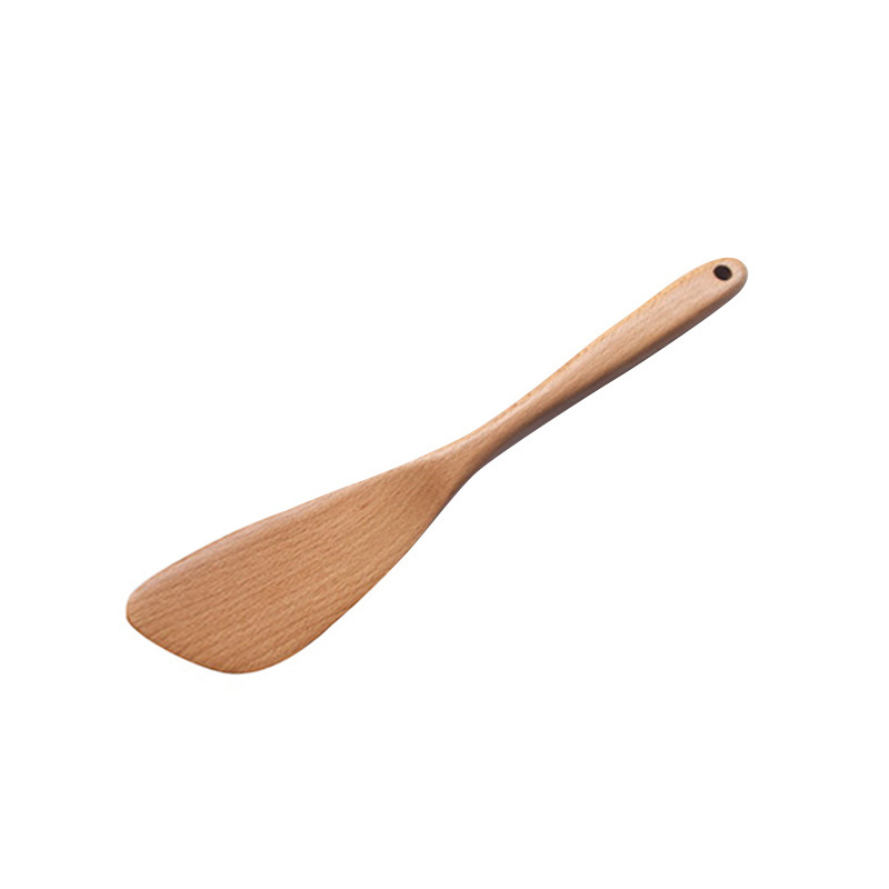 Teak Wood Spatula Wood Flipper Wood Slotted Turner Lightweight