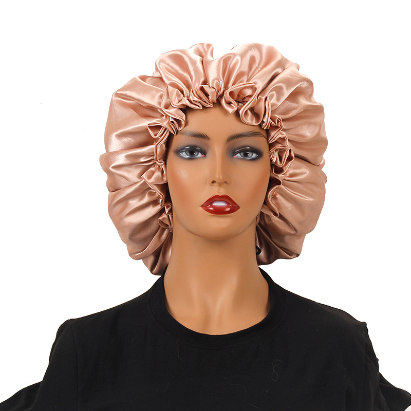 Double Layer Extra Large Silk Satin Bonnet For - Temu