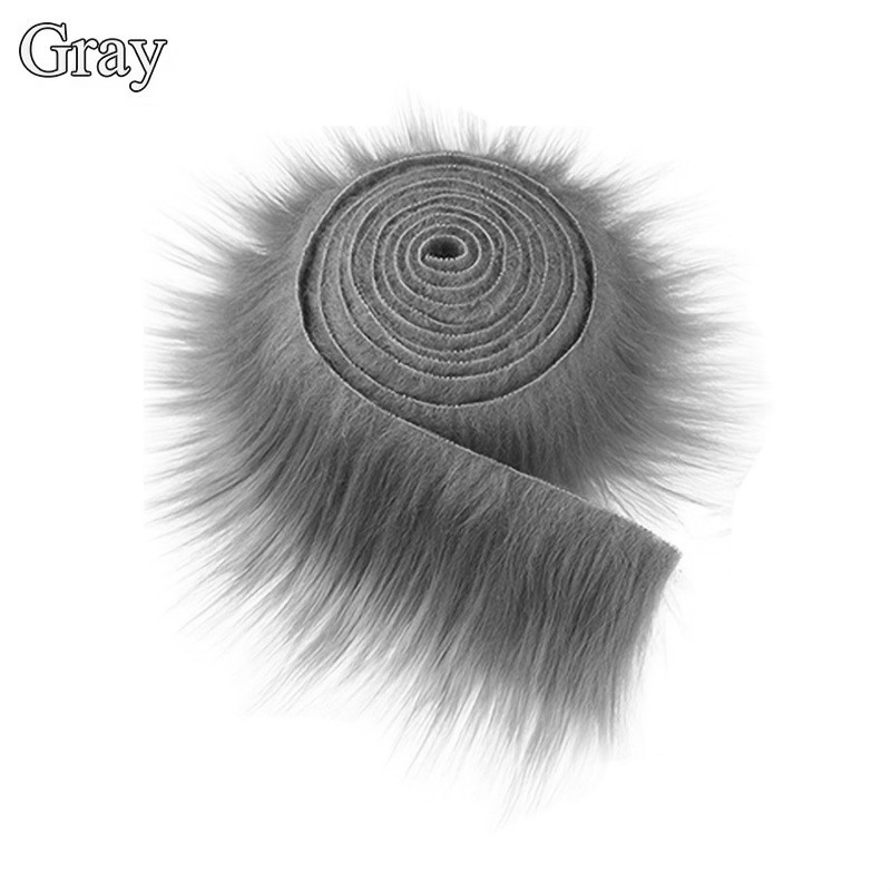 1m/Pc Feather & Furry Fabric Trim Ribbon For Diy Clothing Decoration