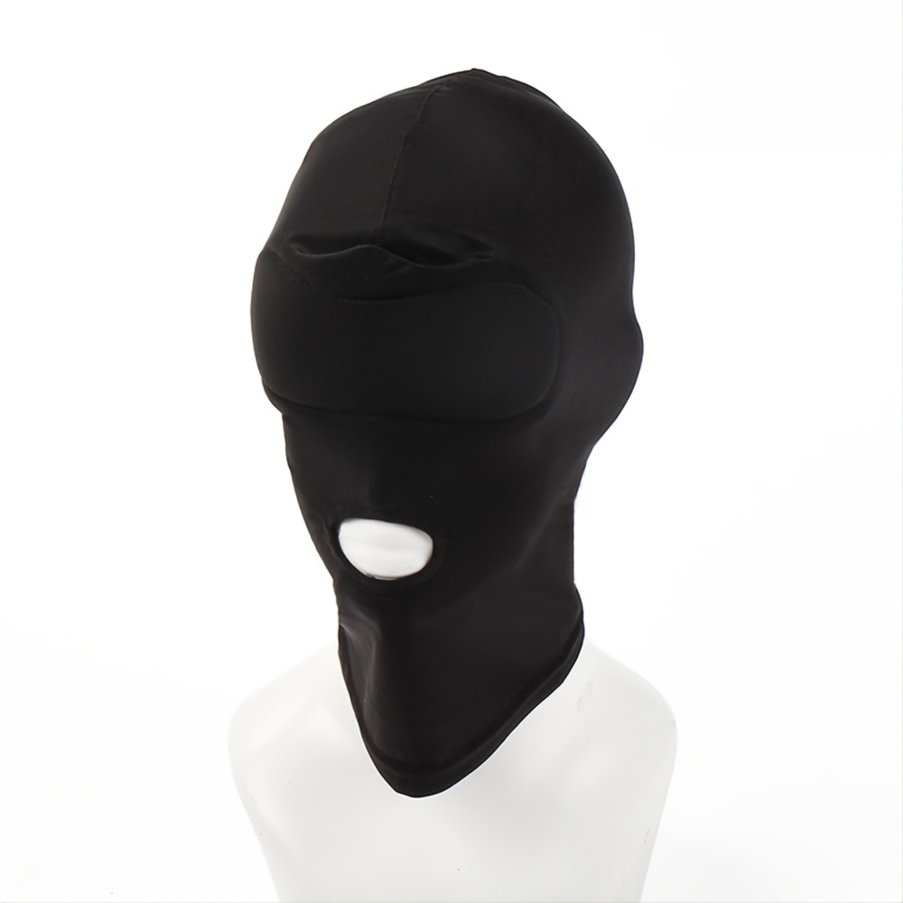 Unisex Adult Eyes & Mouth Open Headgear Mask Hood, Breathable Blindfold  Face Cover Blindfold, Cosplay Costume, Black (4 Types Optional) - Temu