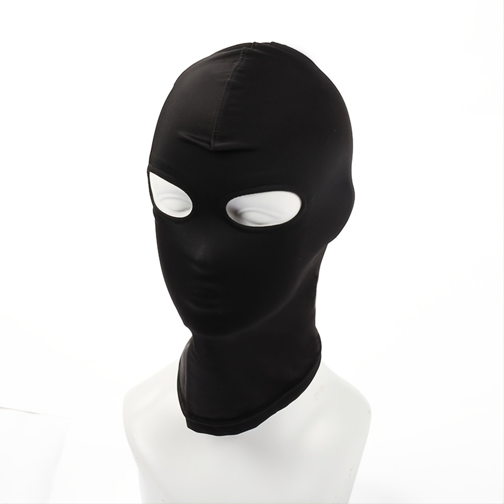 Maschera Nera In Tessuto Elastico Traspirante Occhi Aperti E - Temu Italy