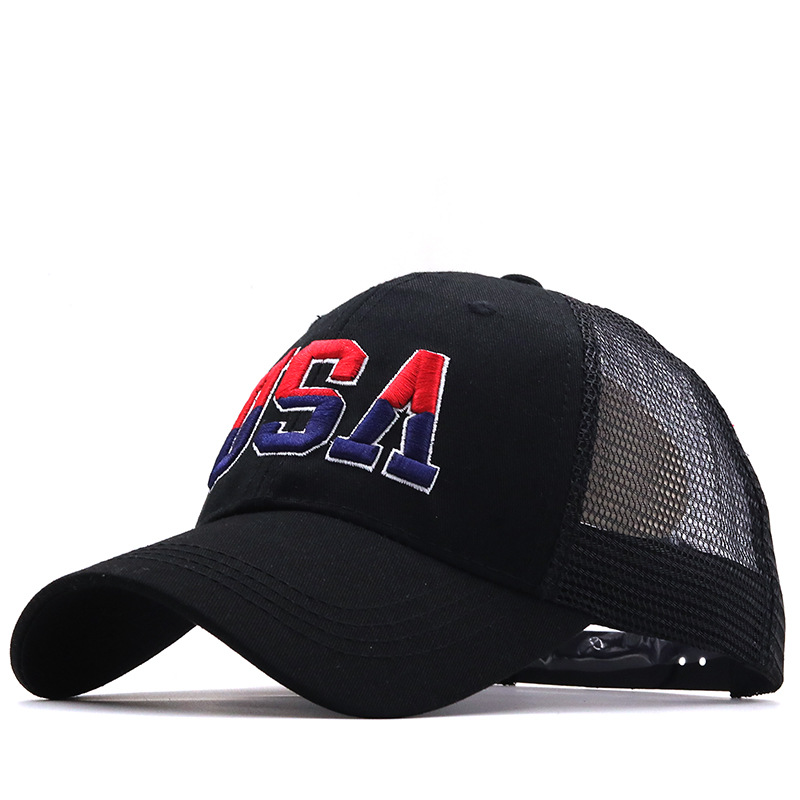 Thy Thou American Fish Flag Trucker Hats for Men Fishing Hat Adjustable  Mesh Embroidered Baseball Cap for Mens Gift