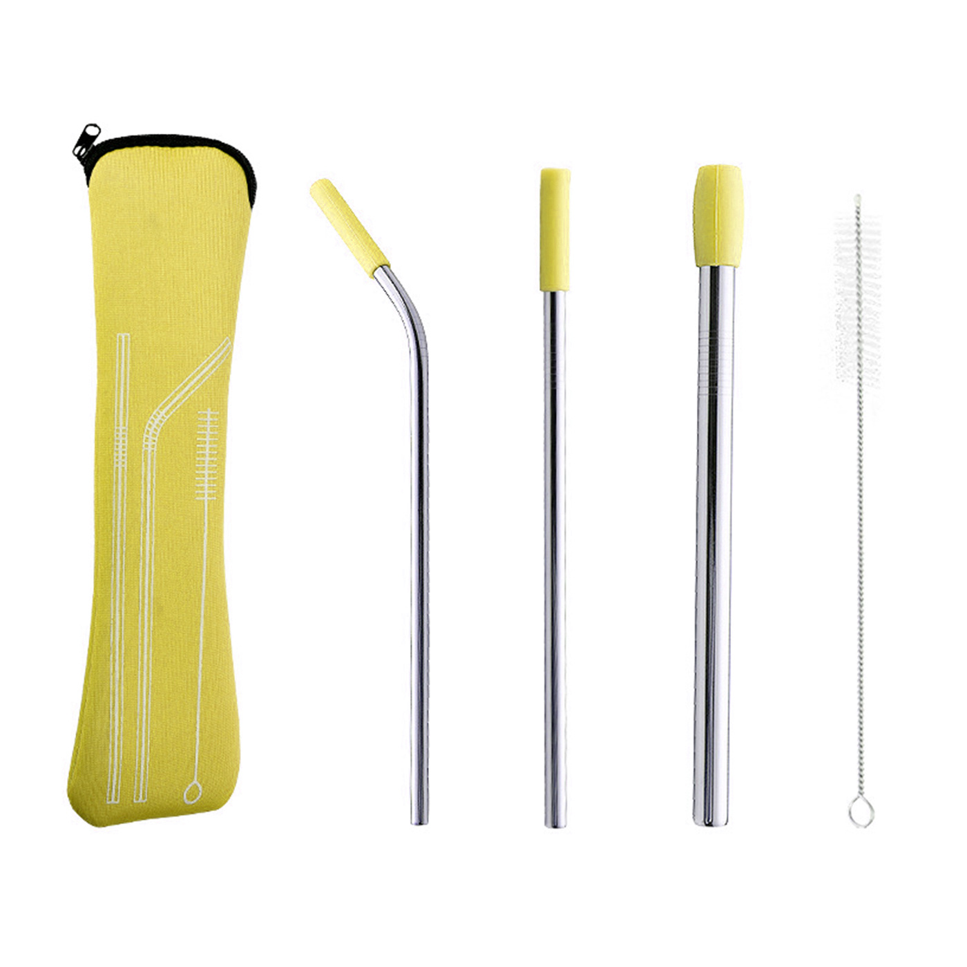 Stainless Steel Straws Reusable Straws With Silicone Tips - Temu
