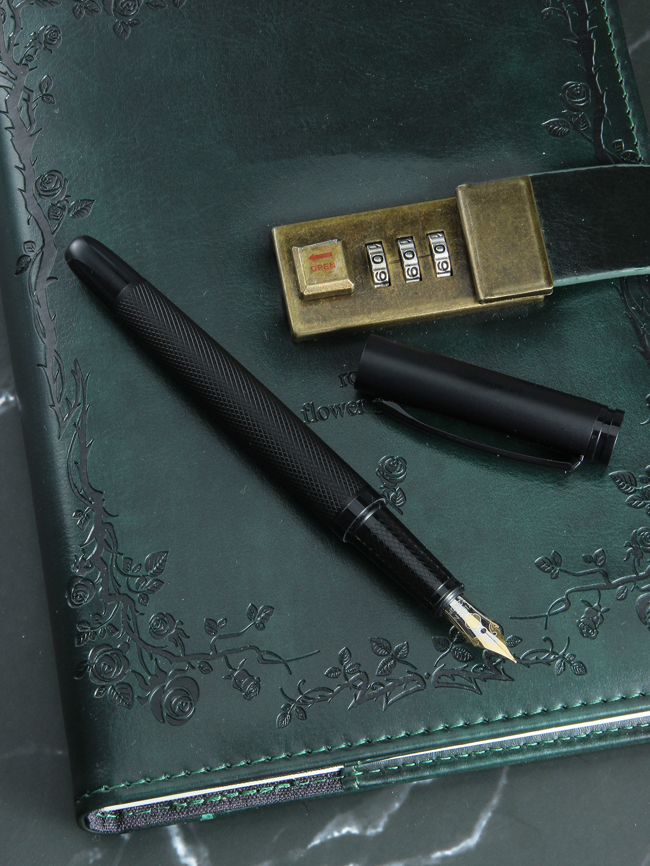 Matte Black Forest Fountain Pen: Classic Design, Professional & Executive  Quality - Perfect Gift for Men & Women!
