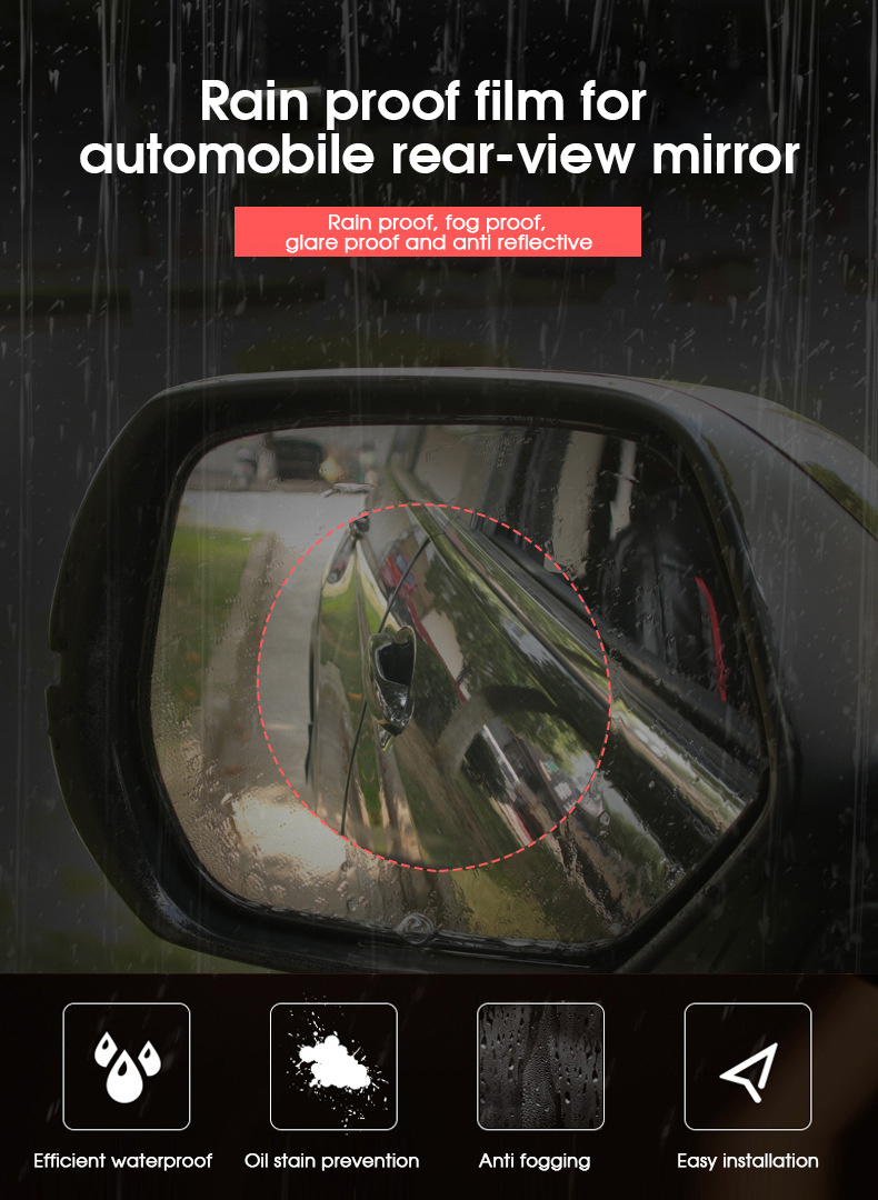 Car Rain Film Anti glare Rearview Mirror Film Pet Car Film - Temu