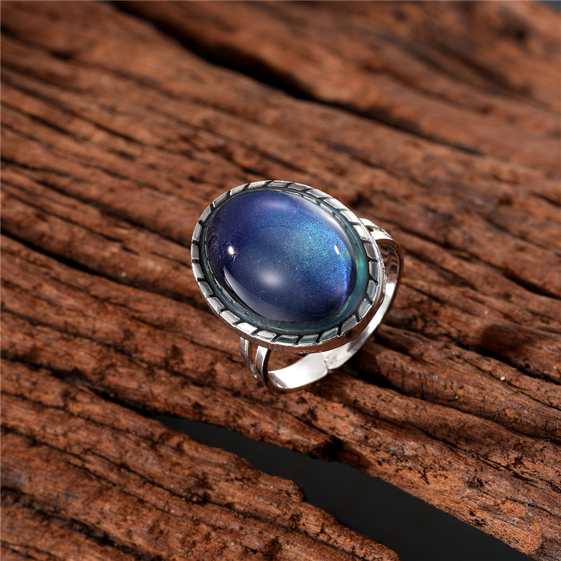 Moonstone Ring Bohemian Vintage Moon Tooth Finger Ring Female Ring,Temu