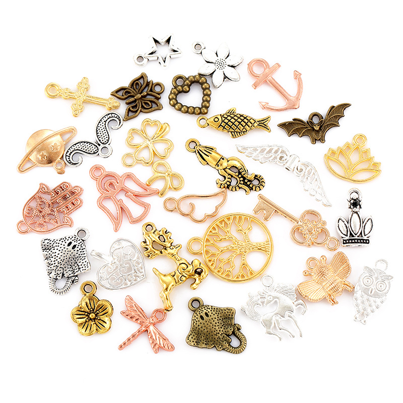 OHPHCALL 60 Pcs kitchen pendant DIY jewelry charms bracelet charms bracelet  for charms handmade necklaces food charms jewelry charms for making