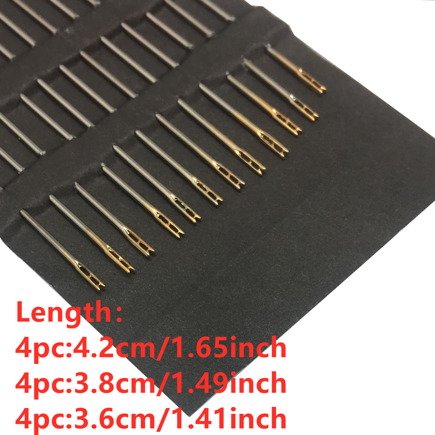 12pcs Set Blind Needle Free Side Threading Needle Self Piercing Needle