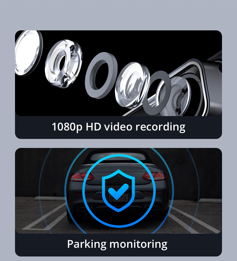 360 Car DVR 1080P Dash Cam for Car Camera for Vehicle APP HK30 WiFi  G-Sensor 24H Parking Monitior FOV130° Night Video Recorder - AliExpress