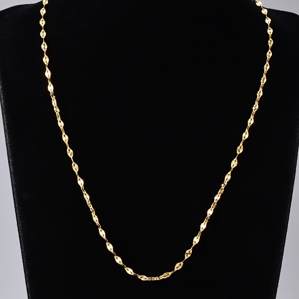 

Stainless Steel Golden Lips Chain Men's Simple Fashion Clavicle Chain