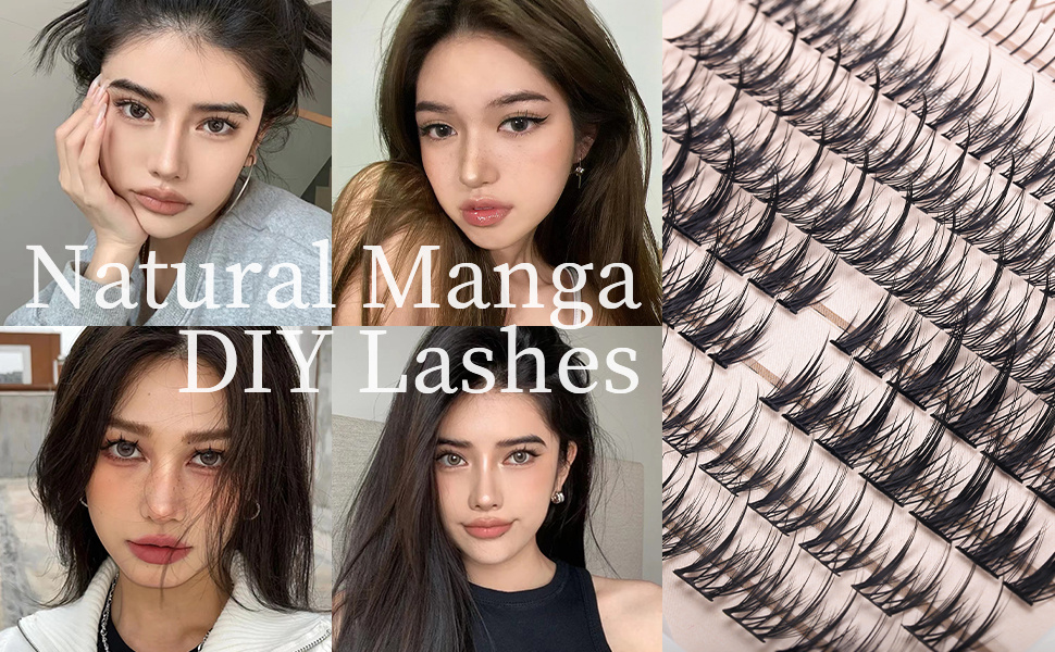 Manga Lash Tutorial  How to DIY manga lashes 