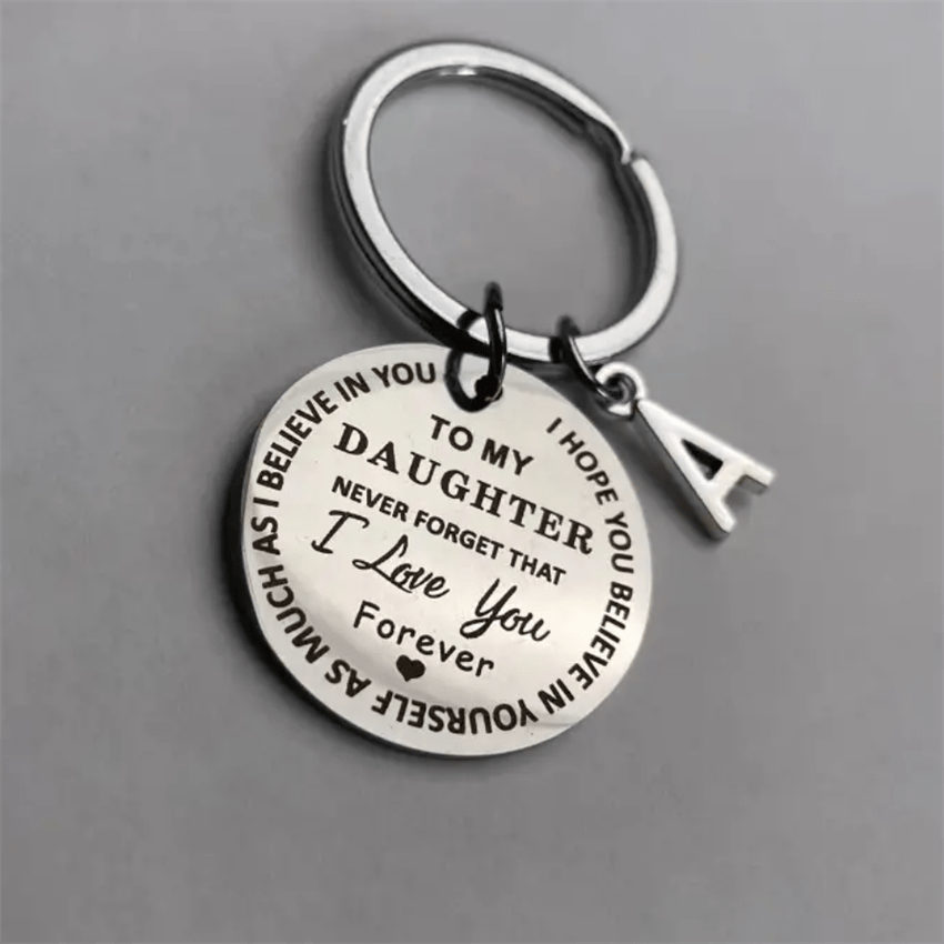 Ultra Light Reversible Inspirational Keychain by Pink Box to Son from Mom and Dad