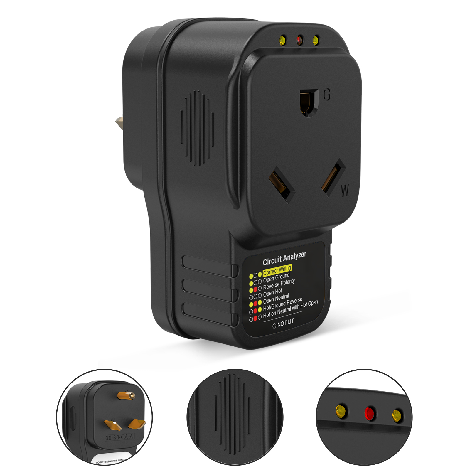 RV Surge Protector 50Amp, Portable Adapter Circuit