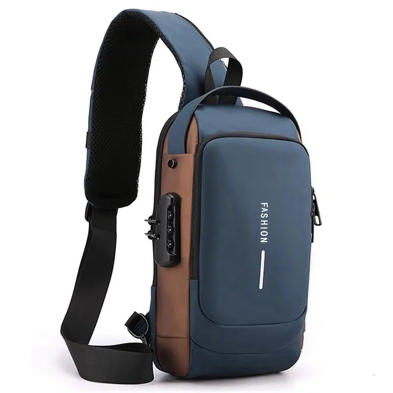 Sling Bag Crossbody Chest Shoulder -Personal Pocket Bag Anti Theft Travel  Bags Daypack for Men Women Water Resistance,Left Shoulder Blue,Left  Shoulder