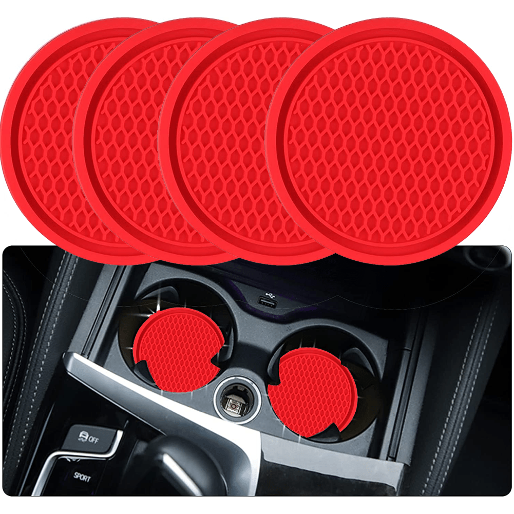 Car Cup Holder Coaster Funny Sun And Moon Design Rubber New - Temu