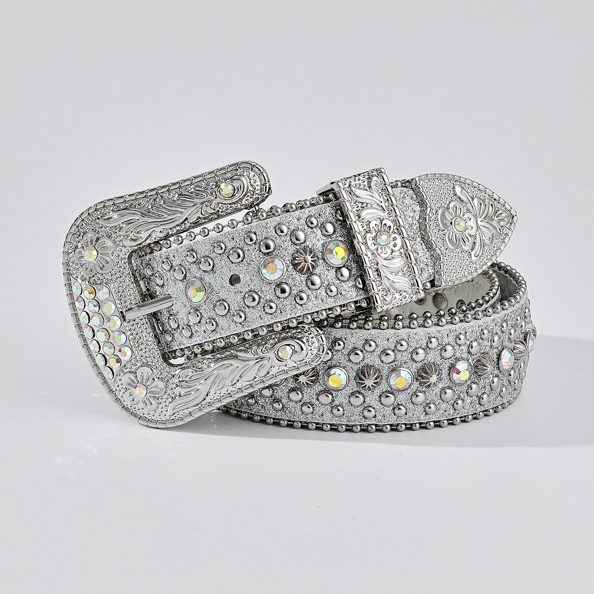  Luxury Strap Diamond Wide Buckle Belt For Women Men