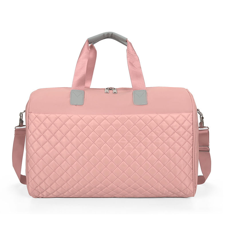 Pink discount leather holdall