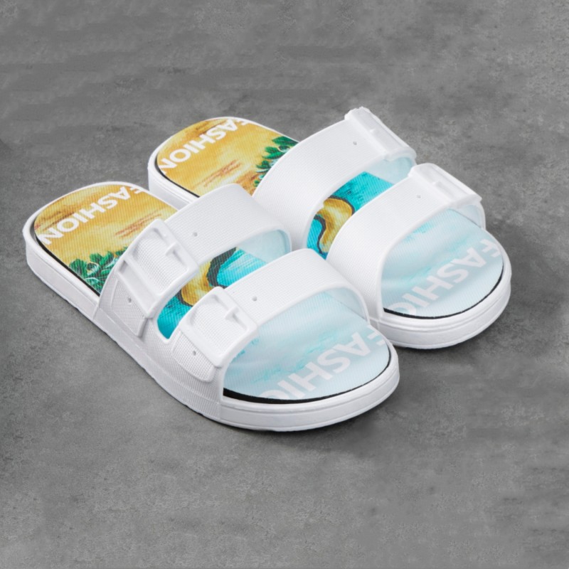 JIAGEYA Men's Cloud Slides Pillow Slippers Cushioned Comfy Lightweight