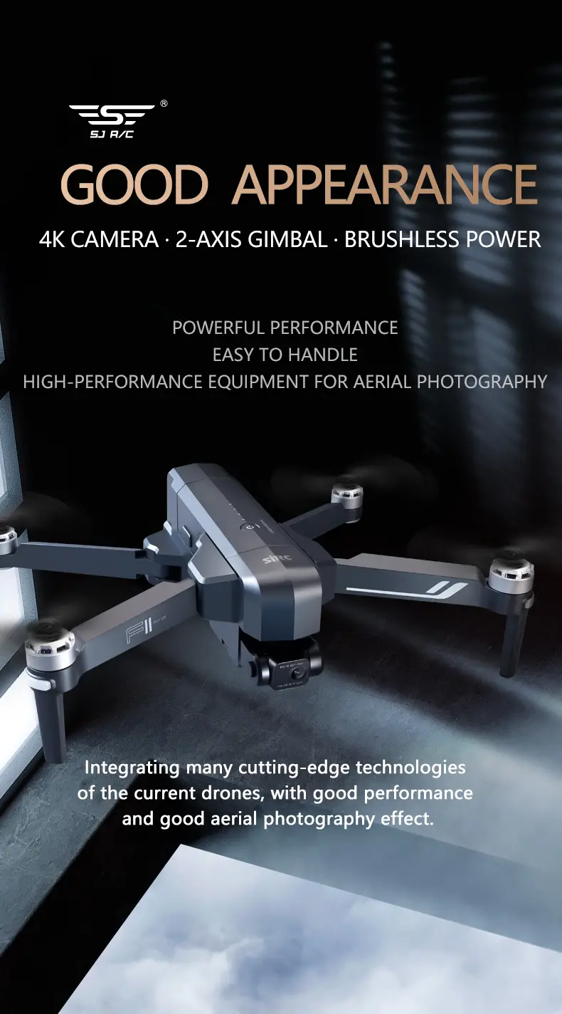 capture spectacular 4k footage with this advanced drone 2 axis gimbal 5g image transmission gps return brushless power smart follow waypoint flight gesture photography details 0