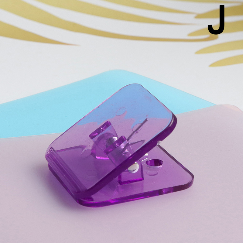 Acrylic Data Test Clip for Journal Diary, Triangle Shape, Long Tail Clip