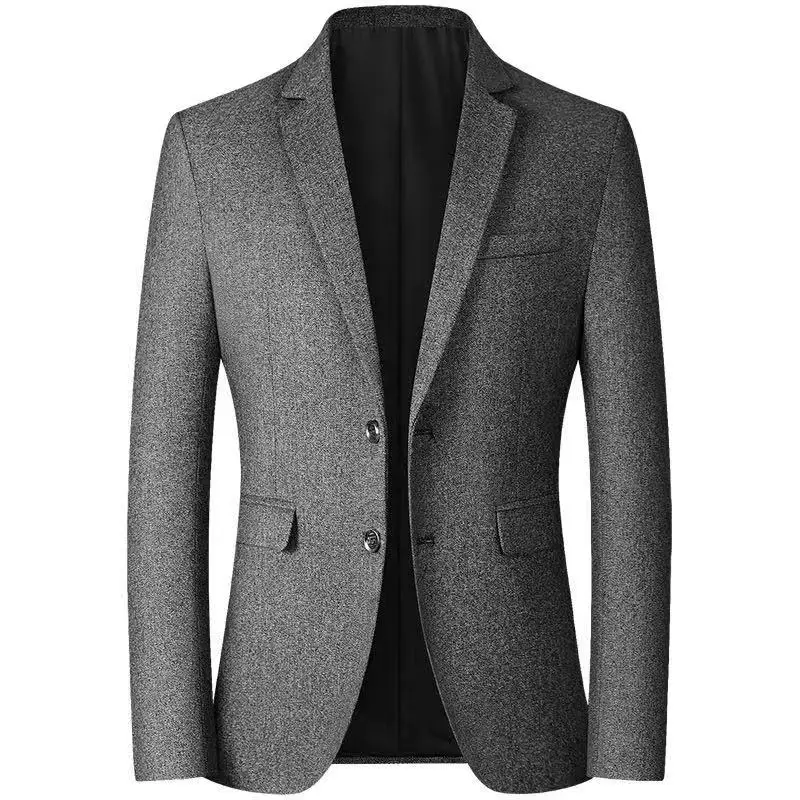 Men's Semi-formal Blazer With Chest Pocket, Male Suit Jacket For ...