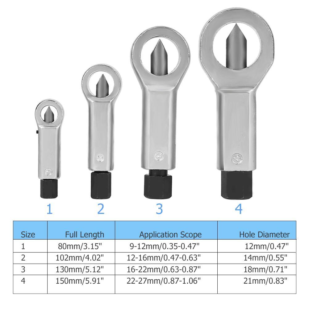 Rusty Nut Splitter, Spanner Cracker Separator Bolt Nut Extractor Remove  Cutter Tool Manual Pressure Tools Wrench Hex For Car Repair - Temu