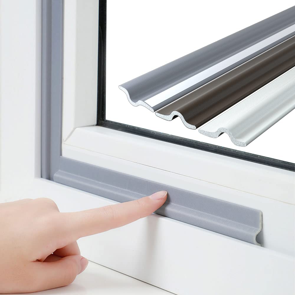 YOUSHARES Door Seal Strip - Window Seal Strip Draught Excluder for Doors  Self Adhesive Door Weather Strip, Draft Excluder for Window Insulation, 20