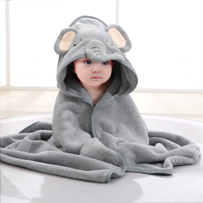 Baby Bath Towel Girl Boy Baby Towel Newborn Hood Cartoon Temu