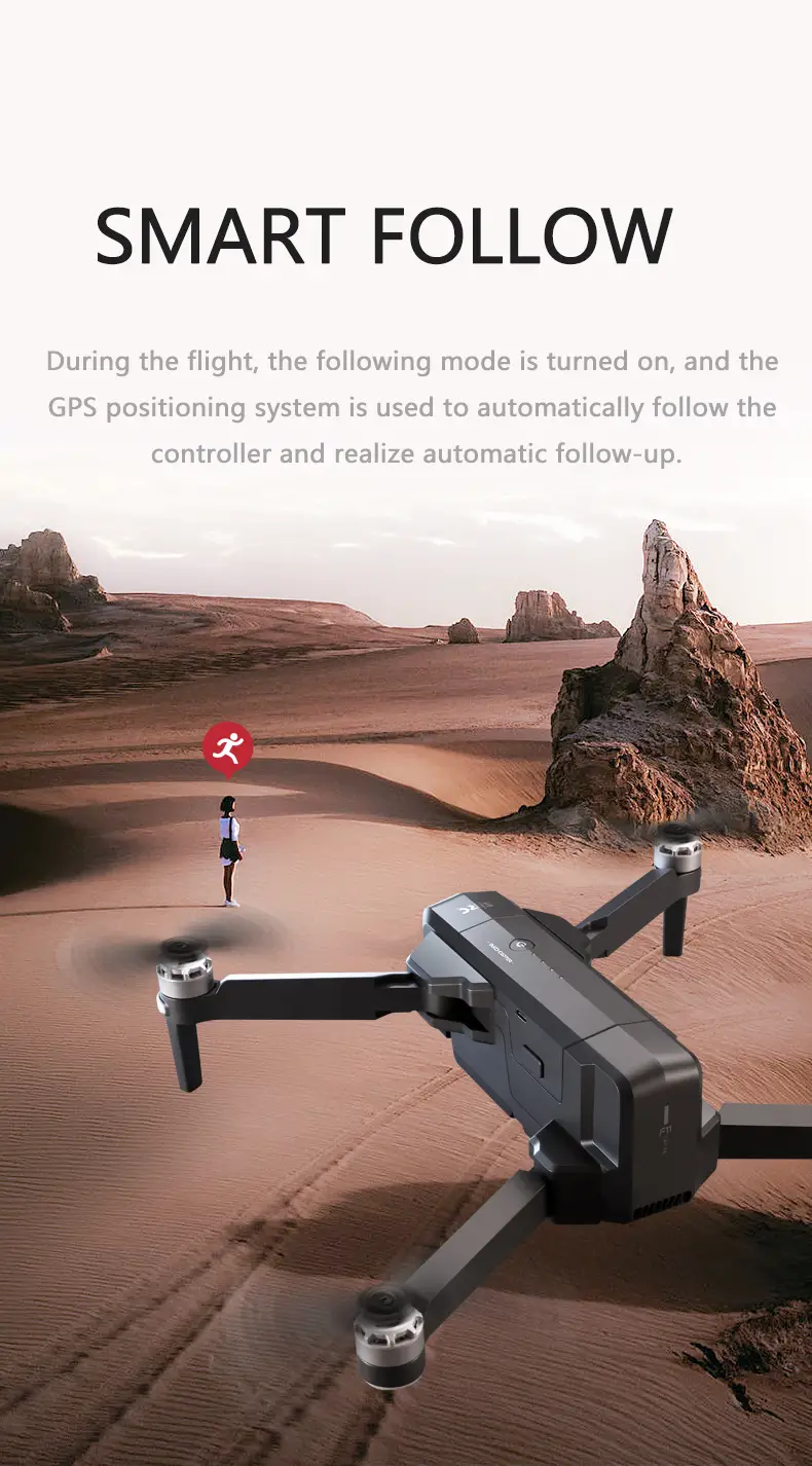 capture spectacular 4k footage with this advanced drone 2 axis gimbal 5g image transmission gps return brushless power smart follow waypoint flight gesture photography details 14