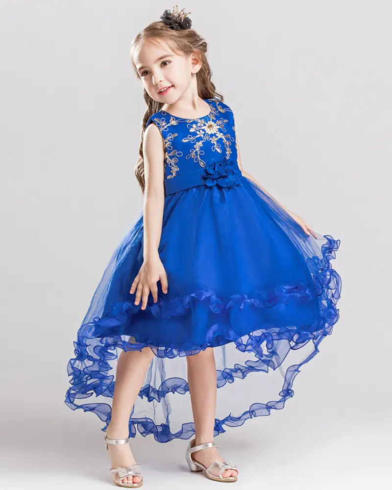 Girls Sleeveless Princess Dress Prom Dress Flowers - Temu Czech Republic