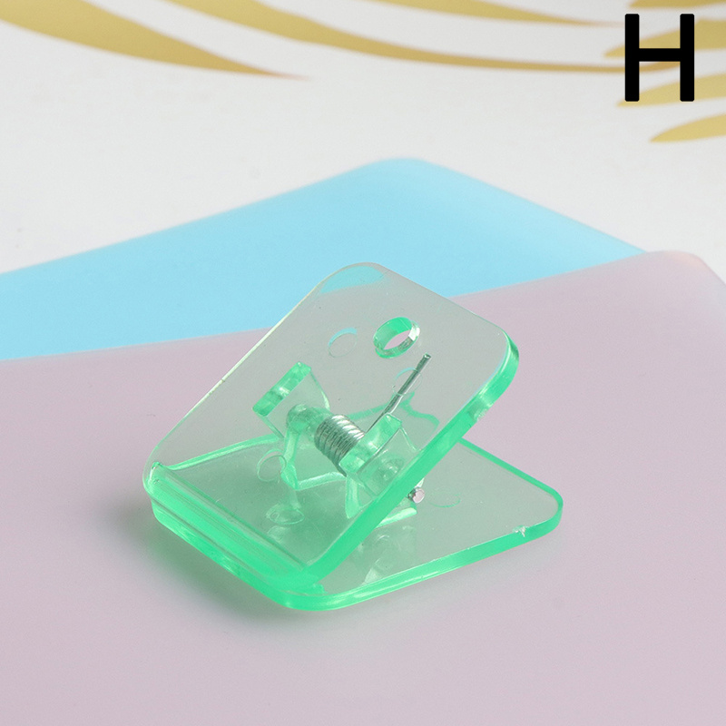 Acrylic Data Test Clip for Journal Diary, Triangle Shape, Long Tail Clip