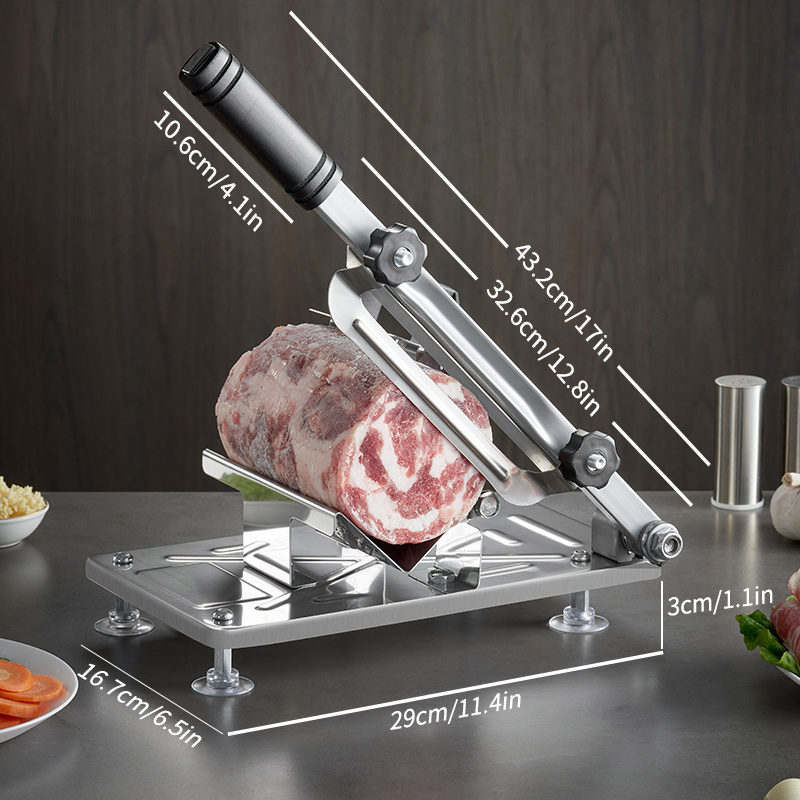 DENFER Stainless Steel Manual Meat Slicer