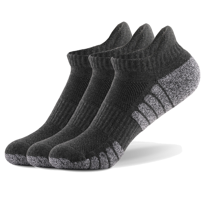 RONDO Paquete de 3 calcetines tobilleros unisex ultra finos transpirables  de corte bajo para correr para hombres y mujeres de malla de algodón