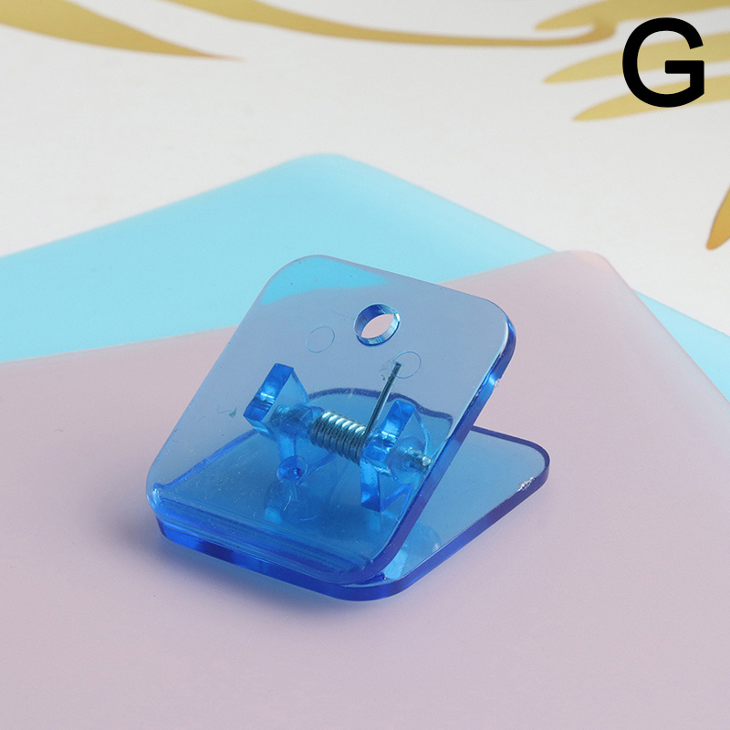 Acrylic Data Test Clip for Journal Diary, Triangle Shape, Long Tail Clip