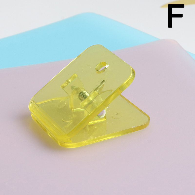 Acrylic Data Test Clip for Journal Diary, Triangle Shape, Long Tail Clip