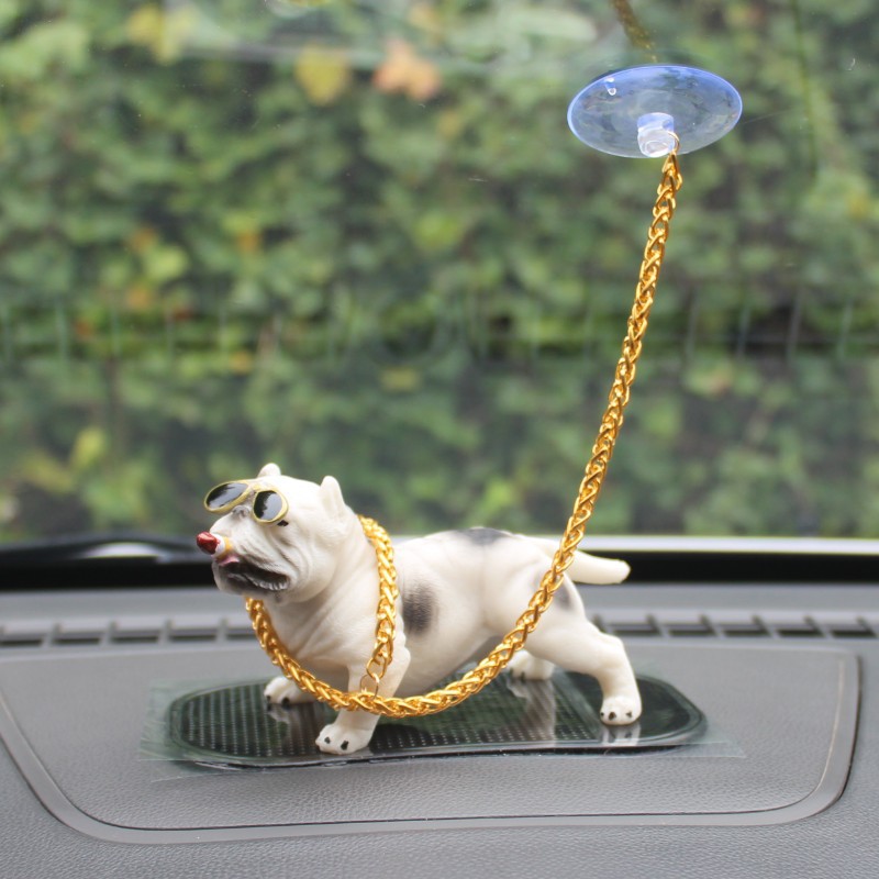 Bully Pitbull Dog Car Interior Decoration Dashboard Ornament - Temu