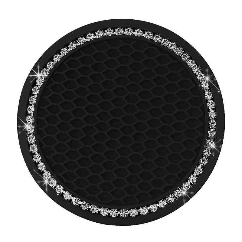 Creative Grid Honeycomb Car Artificial Diamond Water Coaster Multi