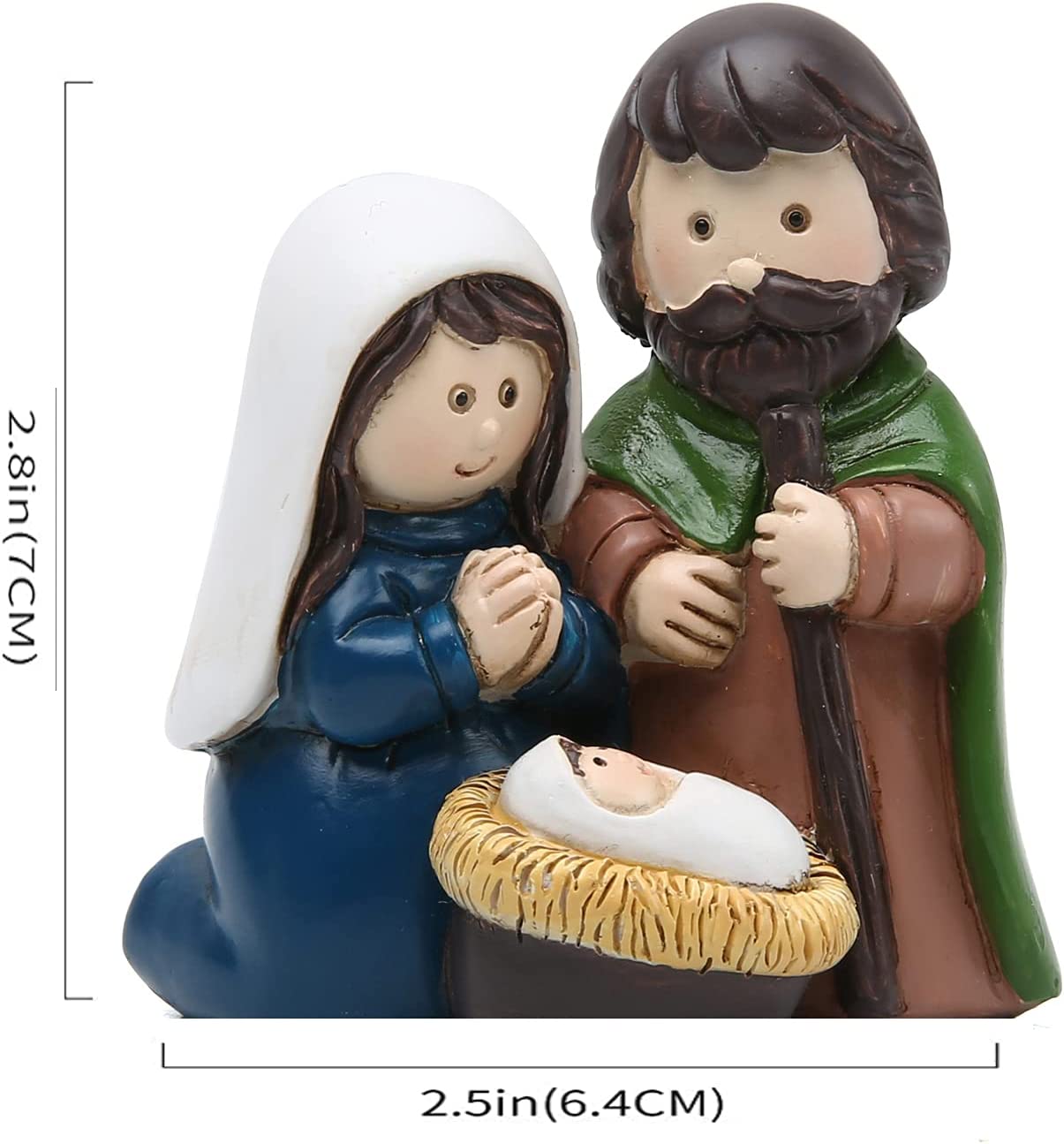 Nativity Figure Set Resin Christmas Figurines Nativity Set Temu